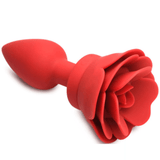 Rechargeable Silicone Vibrating Rose Anal Plug - Sexdoll.Sex