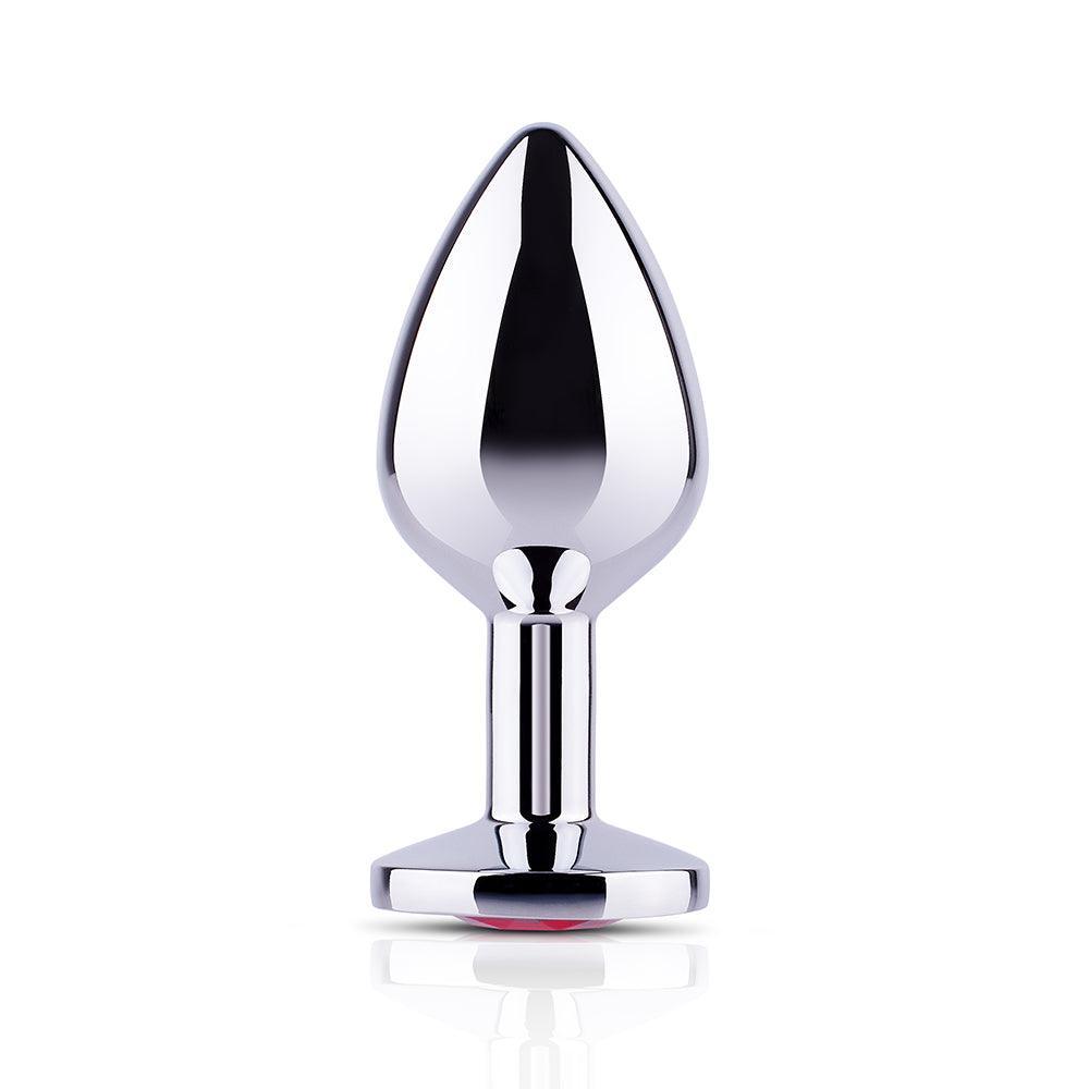 Red Gem Zinc Alloy Butt Plug - Elegant Pleasure Jewe - Sexdoll.Sex