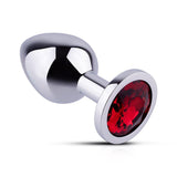 Red Gem Zinc Alloy Butt Plug - Elegant Pleasure Jewe - Sexdoll.Sex