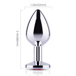 Red Gem Zinc Alloy Butt Plug - Elegant Pleasure Jewe - Sexdoll.Sex