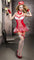 Red Nurse Costume with Fishnet Stockings and Accessories - Sexdoll.Sex