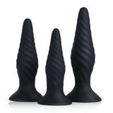 Remote 3PCS Vibration Training Kit Butt Plug - Sexdoll.Sex