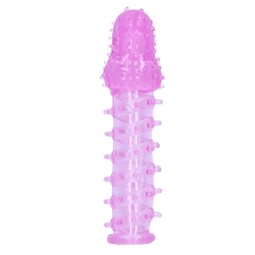 Ribbed Penis Extension With Pleasure Nubs - Sexdoll.Sex