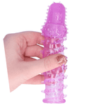 Ribbed Penis Extension With Pleasure Nubs - Sexdoll.Sex