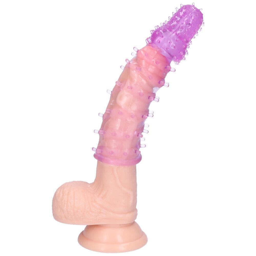 Ribbed Penis Extension With Pleasure Nubs - Sexdoll.Sex