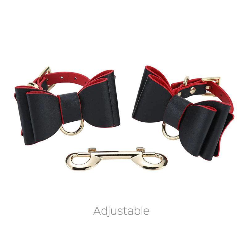 Ribbon Faux Leather Beginners Bondage Set - Explore the World of Sensual Restraint - Sexdoll.Sex