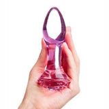 Rose butt plug Flower glass butt plug - Sexdoll.Sex