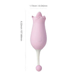 Rose Toy Clit Vibrator and Tongue Licker - Sexdoll.Sex