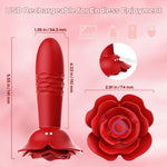 Remote Control Rose Thrusting Vibrating Anal Plug - Sexdoll.Sex