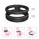 S-HANDE Silicone Erection Enhancing Dual Penis Ring - Sexdoll.Sex