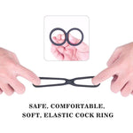 S-HANDE Silicone Erection Enhancing Dual Penis Ring - Sexdoll.Sex