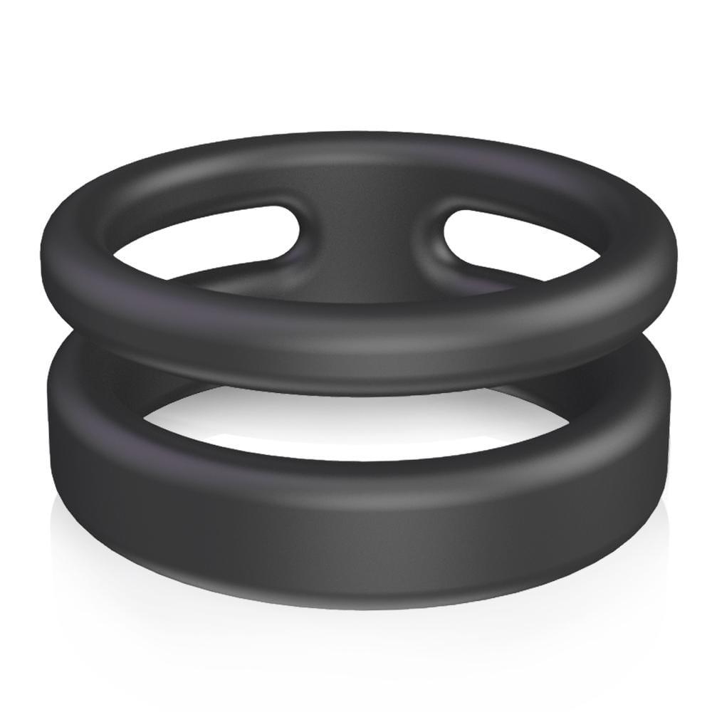 S-HANDE Silicone Erection Enhancing Dual Penis Ring - Sexdoll.Sex