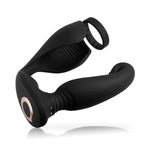 S-HANDE Versatile Vibrating Remote Control Cock Ring Butt Plug Prostate Massager - Sexdoll.Sex