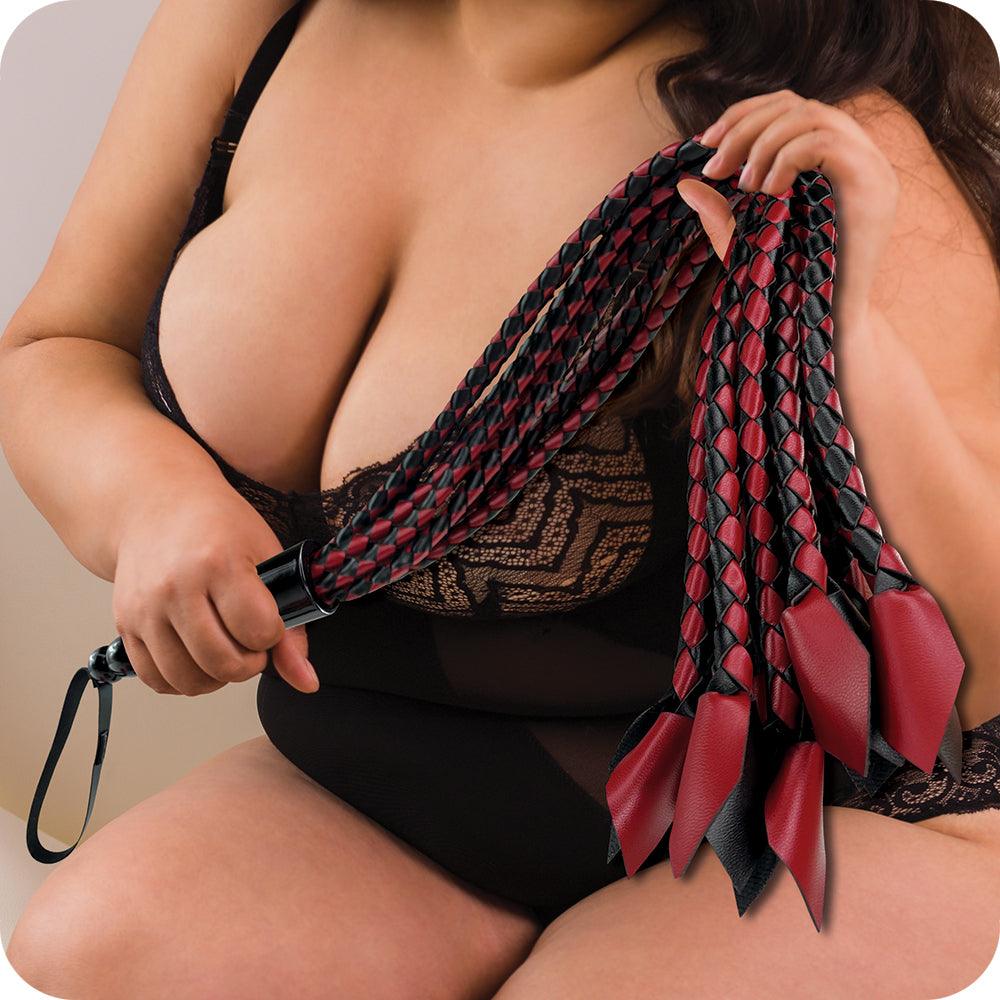 Saffron Braided Flogger - Sexdoll.Sex