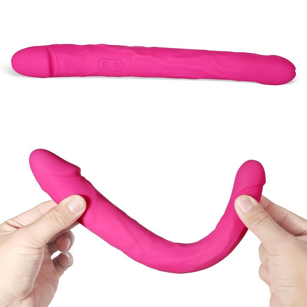 Sappho Double-Sided Dildo Vibrating - Explore Pleasure in Every Inch - Sexdoll.Sex