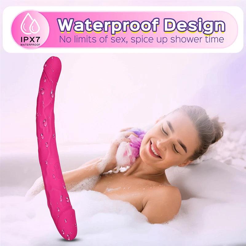 Sappho Double-Sided Dildo Vibrating - Explore Pleasure in Every Inch - Sexdoll.Sex