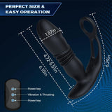 SAUL Glans - 3 Thrusting & 12 -Vibrating Cock Rings Prostate Massager - Sexdoll.Sex