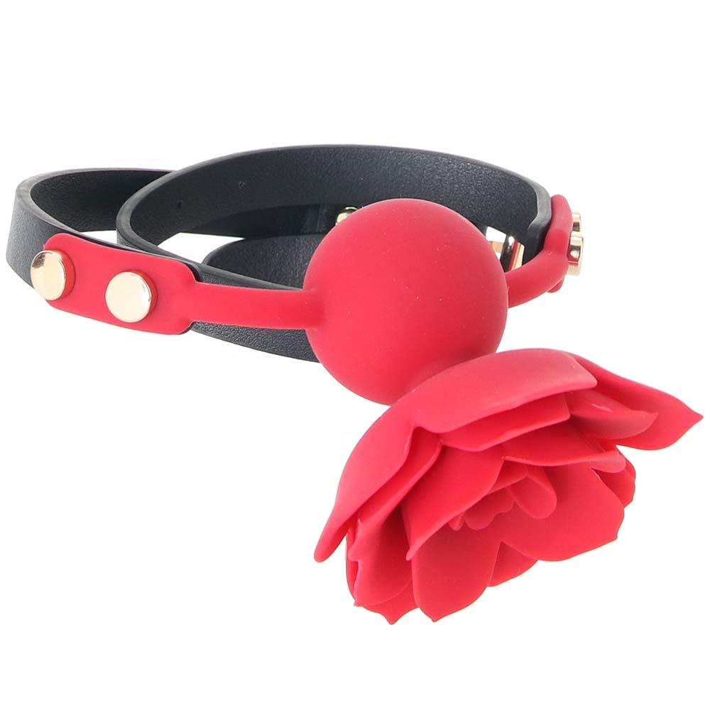 Secret Kisses Bloom Rose Ball Gag - Sexdoll.Sex