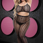 See-Through Crop Top & Pants Set - Sexdoll.Sex