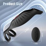 Semen Sentry - 9 Vibrating Cock Ring and Penis Sleeve 2 IN 1 Male Vibrator for Couples - Sexdoll.Sex