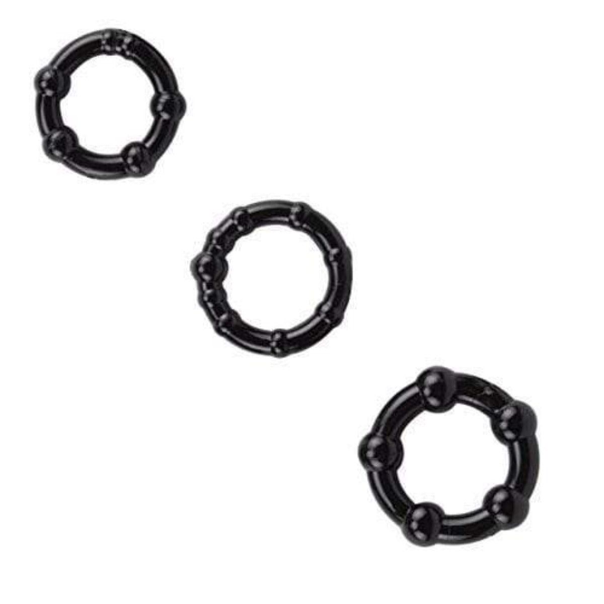 Set Of 3 Erection Stacking Cock Ring - Sexdoll.Sex