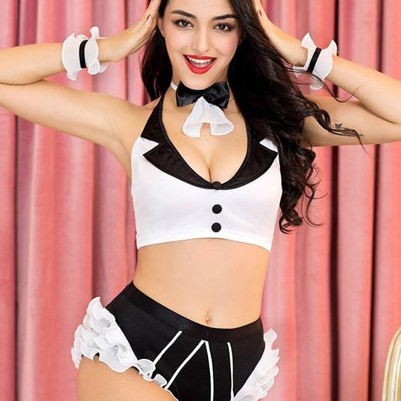 Sexy Bunny Costume with Booty Shorts - Sexdoll.Sex