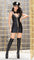 Sexy Cop Costume - All Black Mini Dress with Accessories! - Sexdoll.Sex