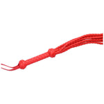 Sexy Red Braided Faux Leather Flogger - Sexdoll.Sex