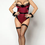 Sexy Red Velvet Kitty Costume - Sexdoll.Sex