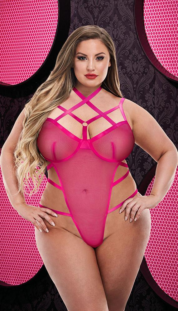 Sexy Sheer Strappy Teddy - Sexdoll.Sex