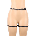 Sexy sub belt Restraints with thigh cuffs - Sexdoll.Sex