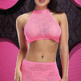 Sheer Crop Top & Skirt Set - Sexdoll.Sex