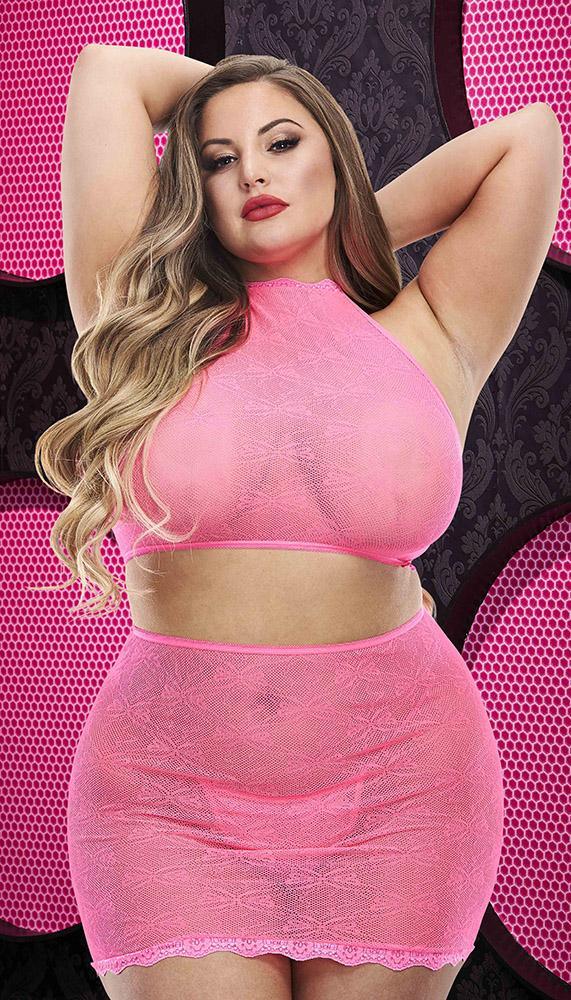 Sheer Crop Top & Skirt Set - Sexdoll.Sex