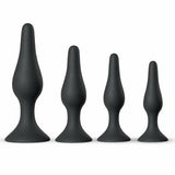 Silicone Anal Plugs Starter Set - 4 Piece Set - Sexdoll.Sex