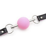 Silicone Ball Gag With Leather Straps - Sexdoll.Sex