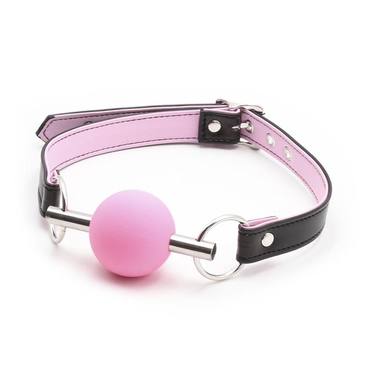 Silicone Ball Gag With Leather Straps - Sexdoll.Sex