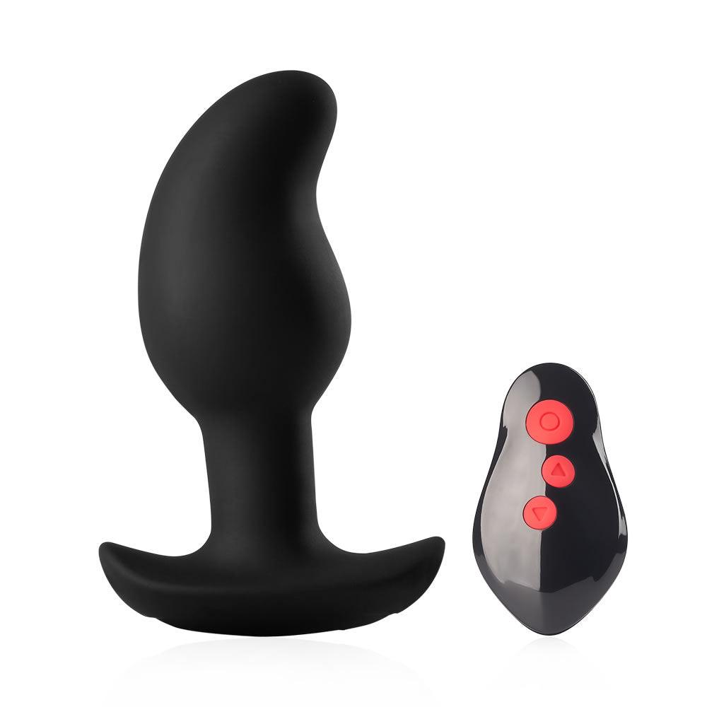 Silicone E-Stim Remote Anal Exerciser - Enhanced Pleasure and Fitness - Sexdoll.Sex