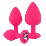 Silicone Jeweled Anal Plug - Available In 3 Sizes! - Sexdoll.Sex