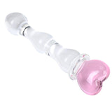 Smooth Borosilicate Glass Dildo 7.87" for Temperature Play - Sexdoll.Sex