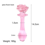 Smooth Glass Rose Anal Plug - Sexdoll.Sex