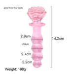 Smooth Glass Rose Anal Plug - Sexdoll.Sex