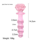 Smooth Glass Rose Anal Plug - Sexdoll.Sex