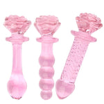 Smooth Glass Rose Anal Plug - Sexdoll.Sex