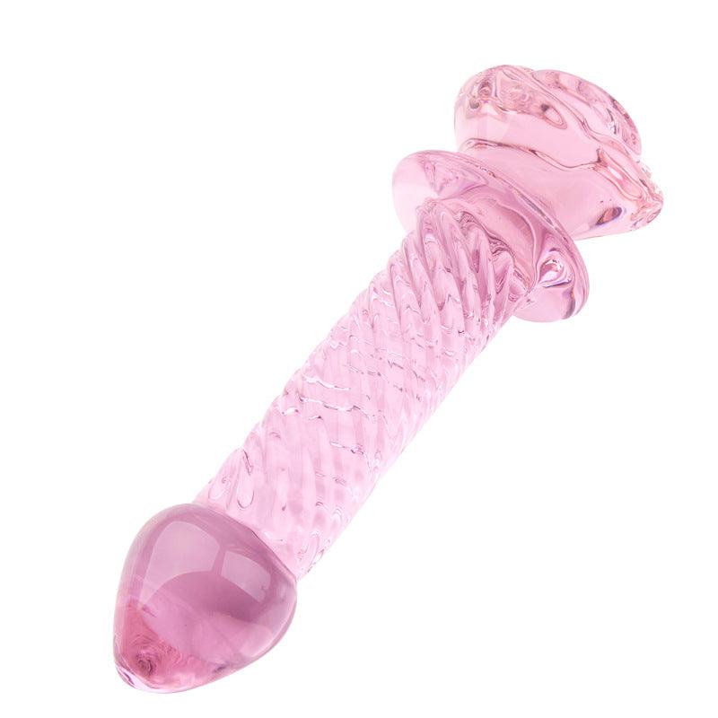 Smooth Glass Rose Anal Plug - Sexdoll.Sex