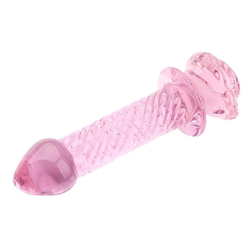 Smooth Glass Rose Anal Plug - Sexdoll.Sex