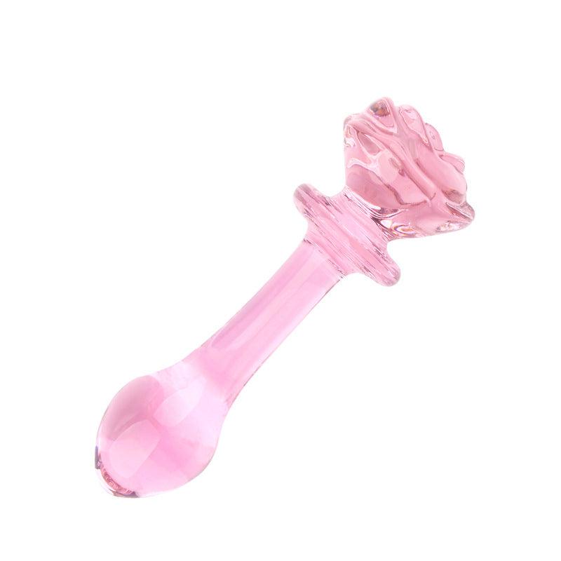 Smooth Glass Rose Anal Plug - Sexdoll.Sex