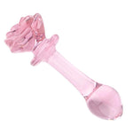 Smooth Glass Rose Anal Plug - Sexdoll.Sex