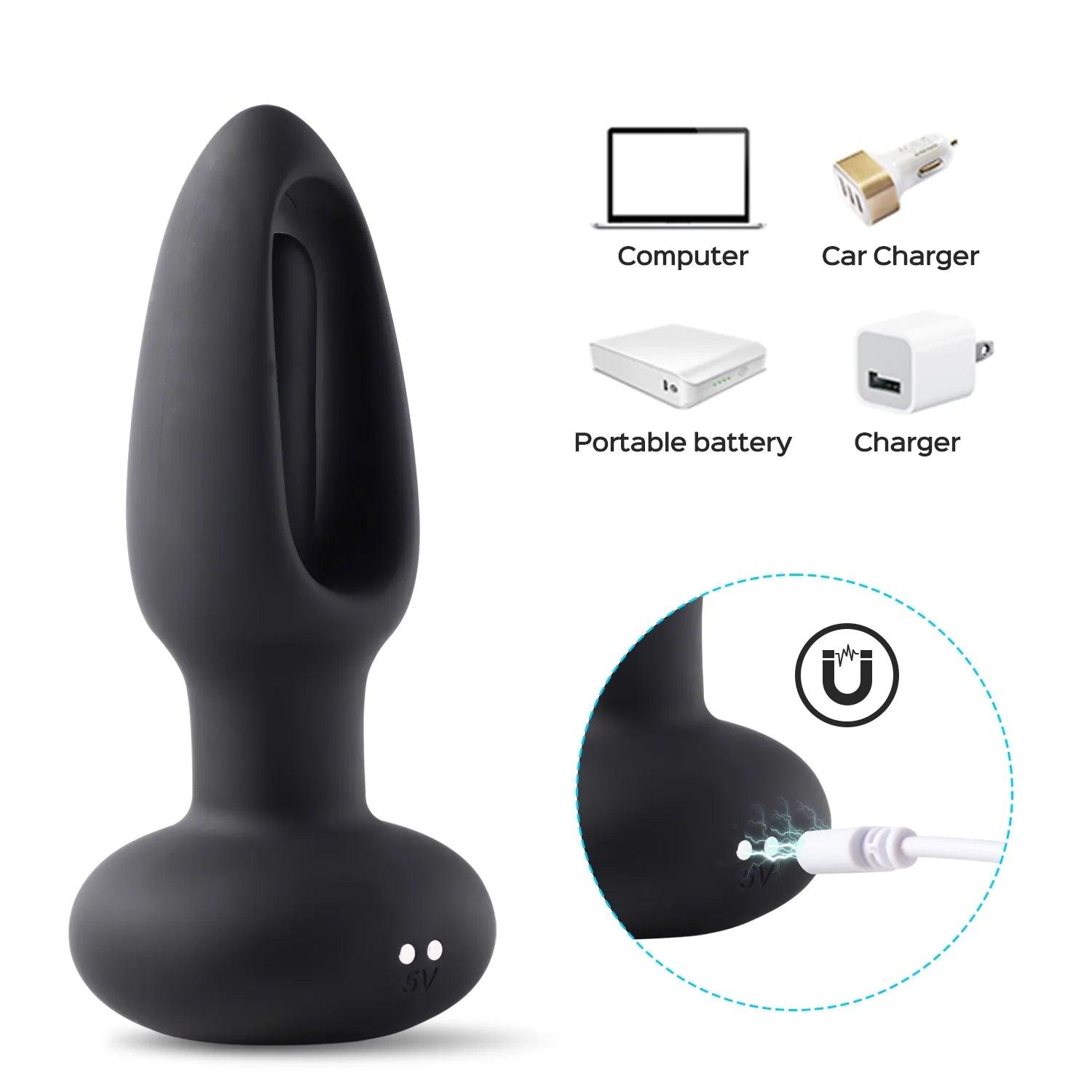 SNUGGY Flapping Butt Sex Toy Vibrating Anal Plug - Sexdoll.Sex