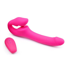 Soul kiss Air pulse tongue remote control strapless strap-on - Sexdoll.Sex