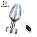 Steel vibro plug Vibrating metal butt plug - Sexdoll.Sex